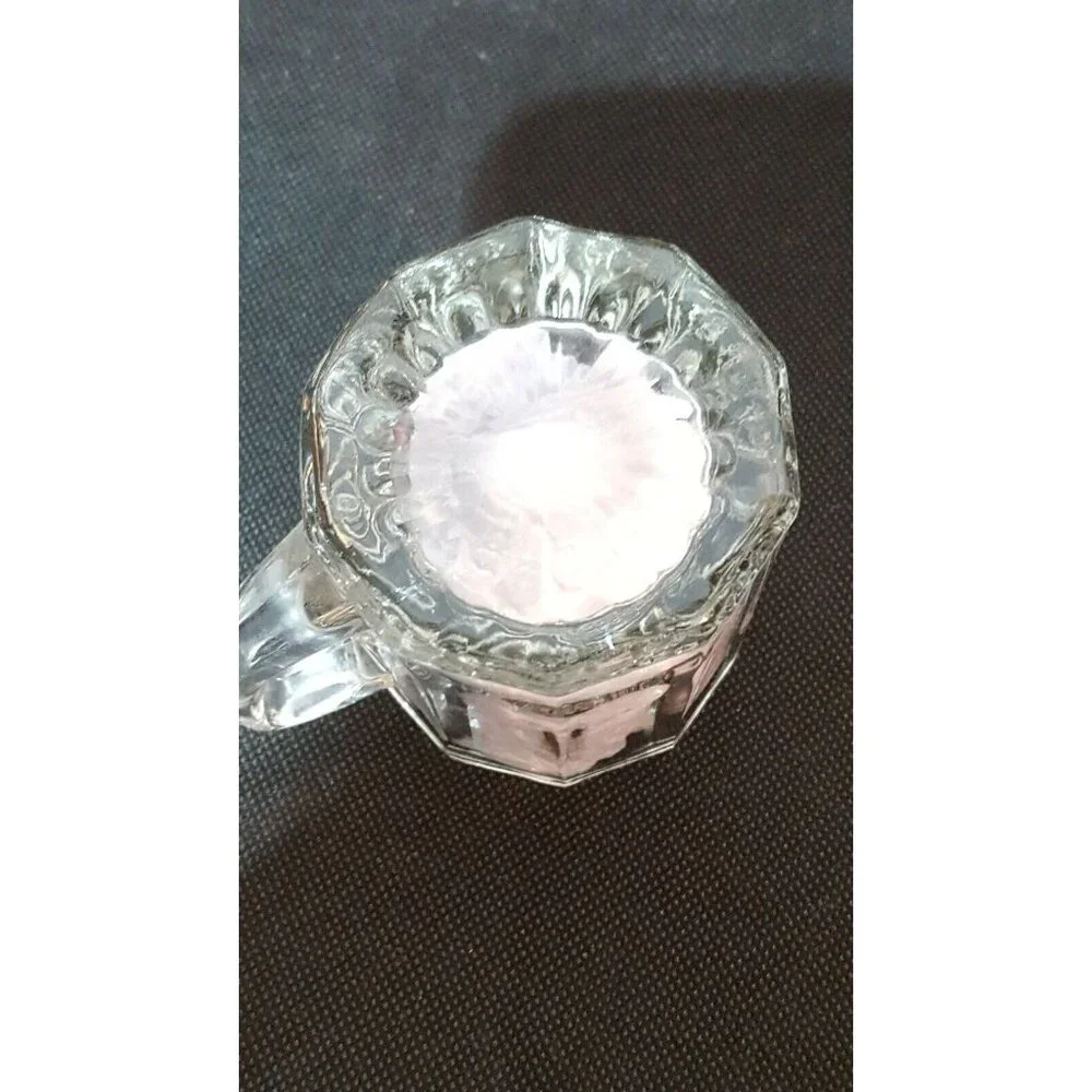 Vintage Clear Glass‎ CREAMER Pitcher Small 3